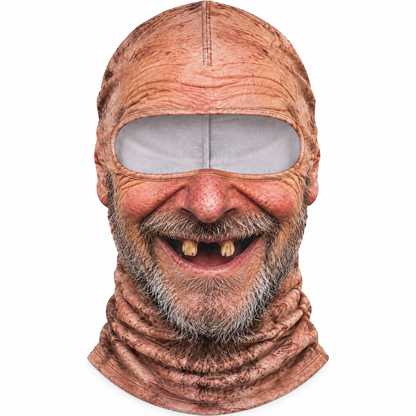 Toothless Ted face ski mask with two-tooth grin